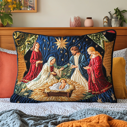 Holy Night Quilted Bedding Pillow Case NCU0VH1021