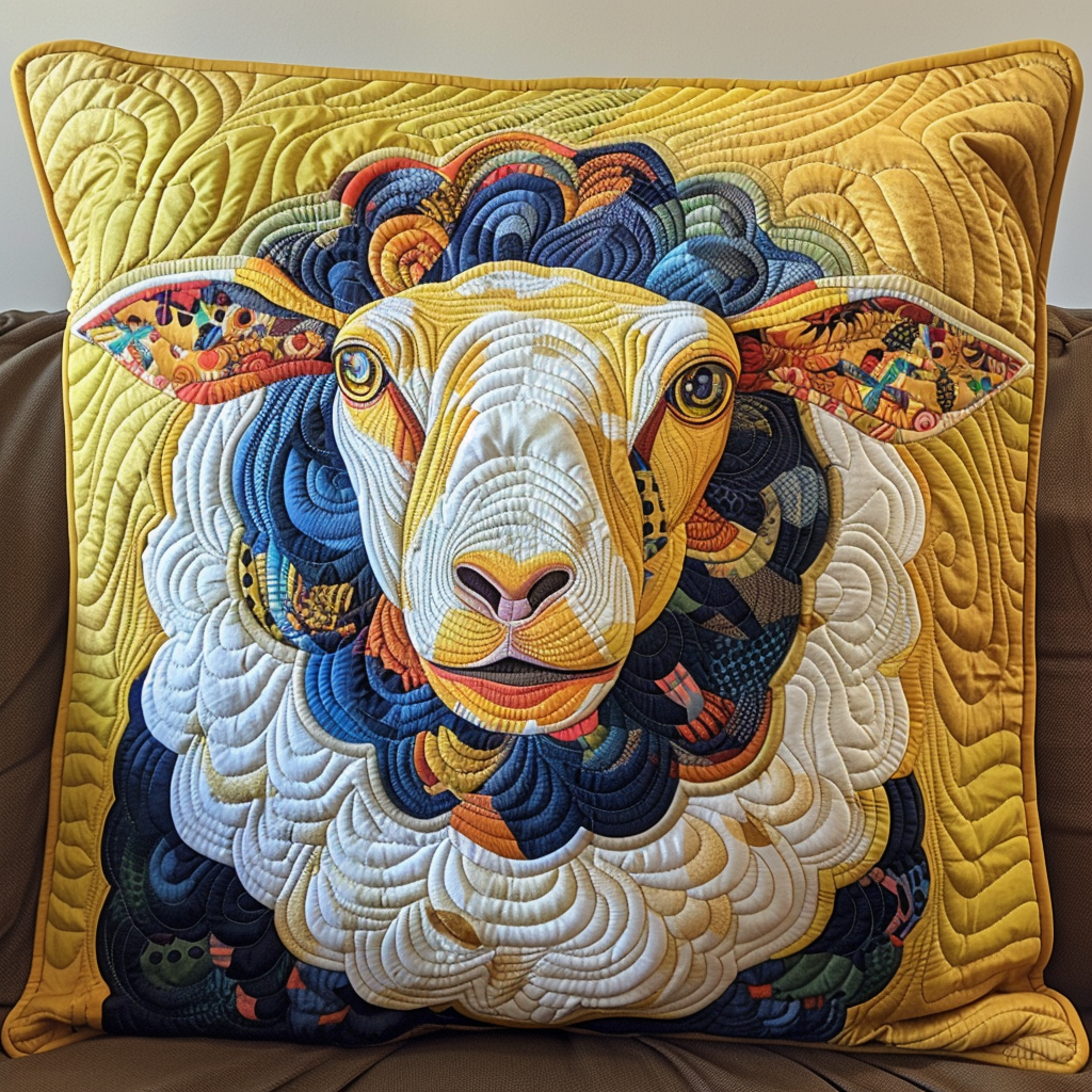 Snug Sheep Quilted Pillow Case NCU0DK169