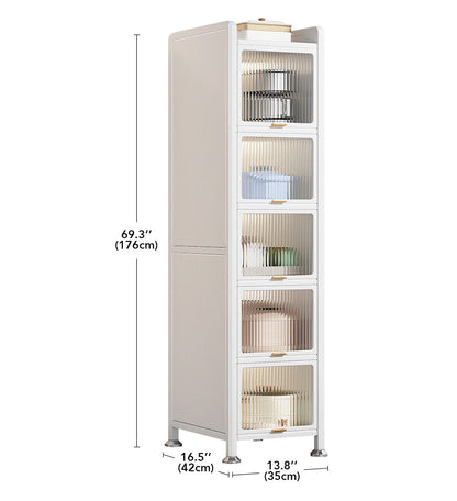 6 Layer Slim Kitchen Metal Utility Storage Cabinet F239