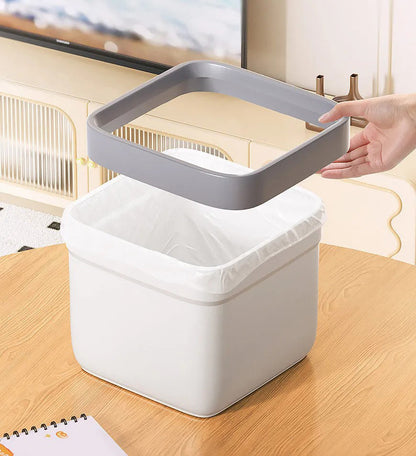 2.4L Mini Trash Can with Removable Lid Countertop Z162