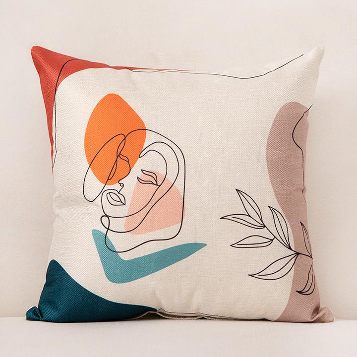 Abstract Face Cushion Covers