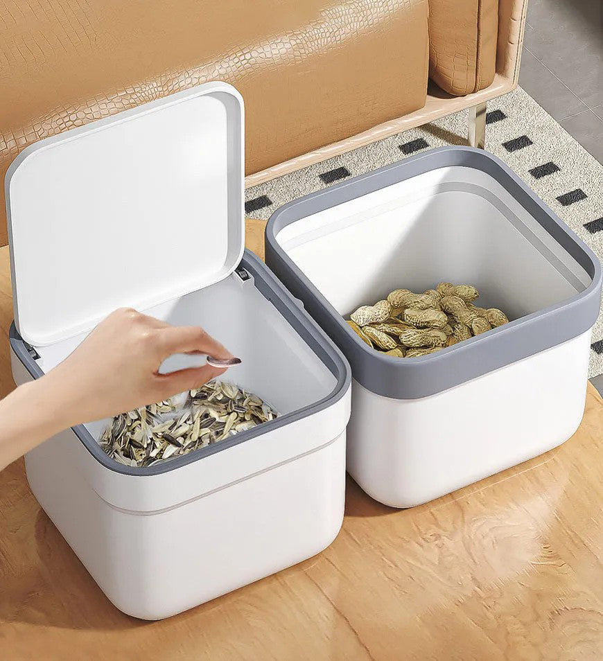 2.4L Mini Trash Can with Removable Lid Countertop Z162