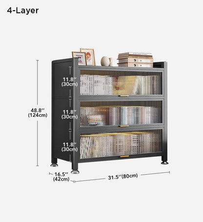 4-Tier New Upgrade Large Metal Kitchen Storage Cabinet F243