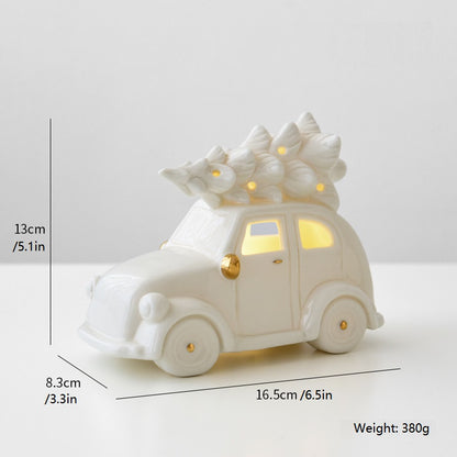 Christmas Ceramic Car Decoration Light