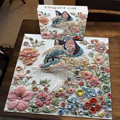 Elegant Cat Jigsaw Puzzle 1000 Pieces