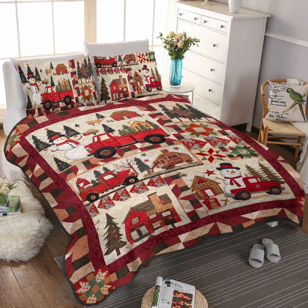 Christmas Snowman TL06102302QB Quilt Bedding Set