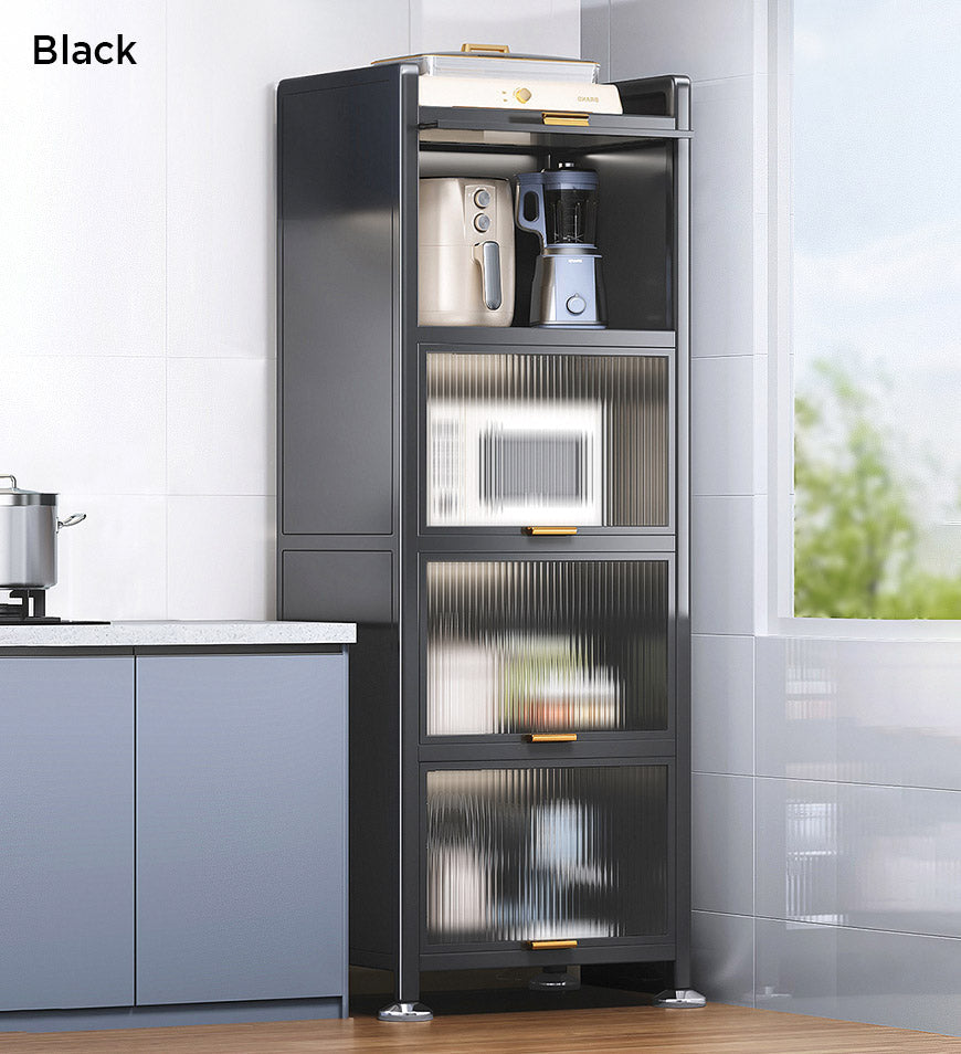 Narrow Multifunction Metal Kitchen Storage Cabinet F237