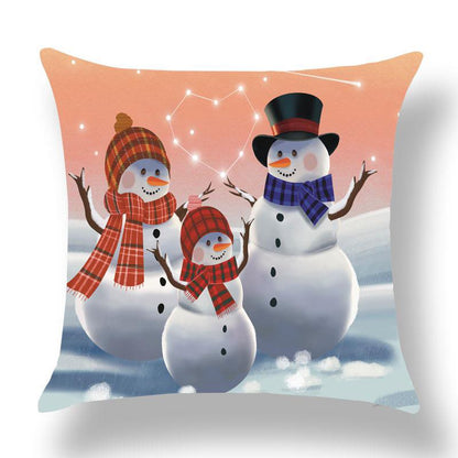 Snow Family Cushion Covers