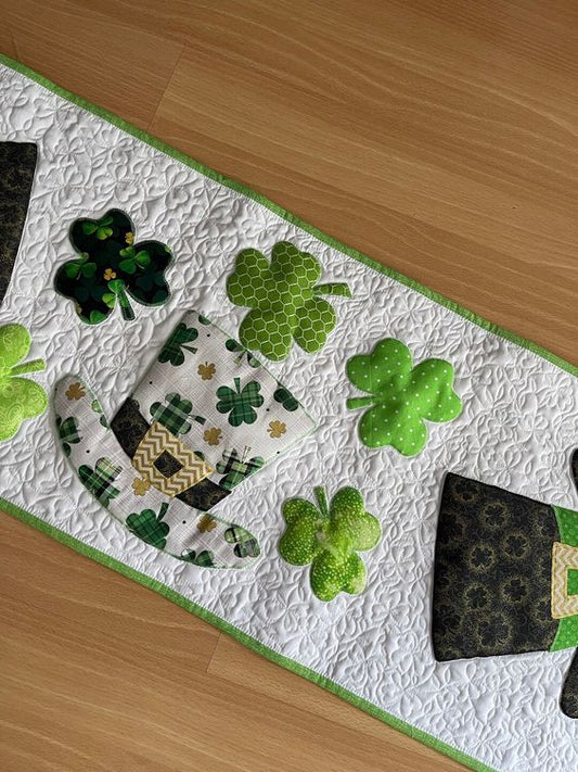 St. Patrick's Day CLA130324166 Quilted Table Runner