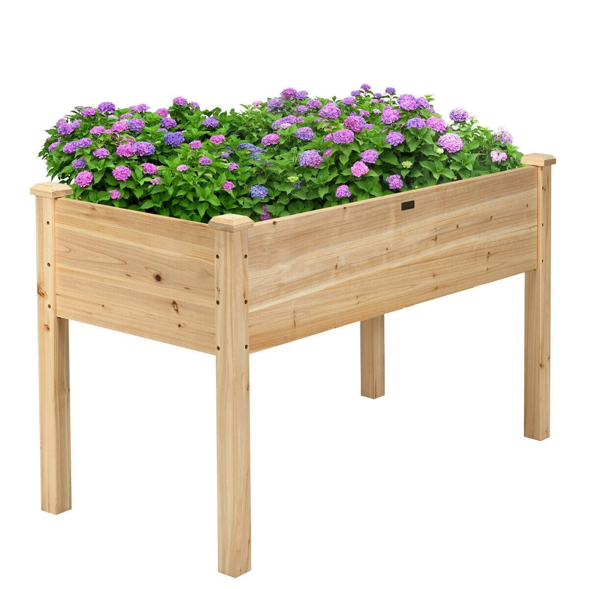 Wood Raised Garden Bed Elevated Planter Box with Legs