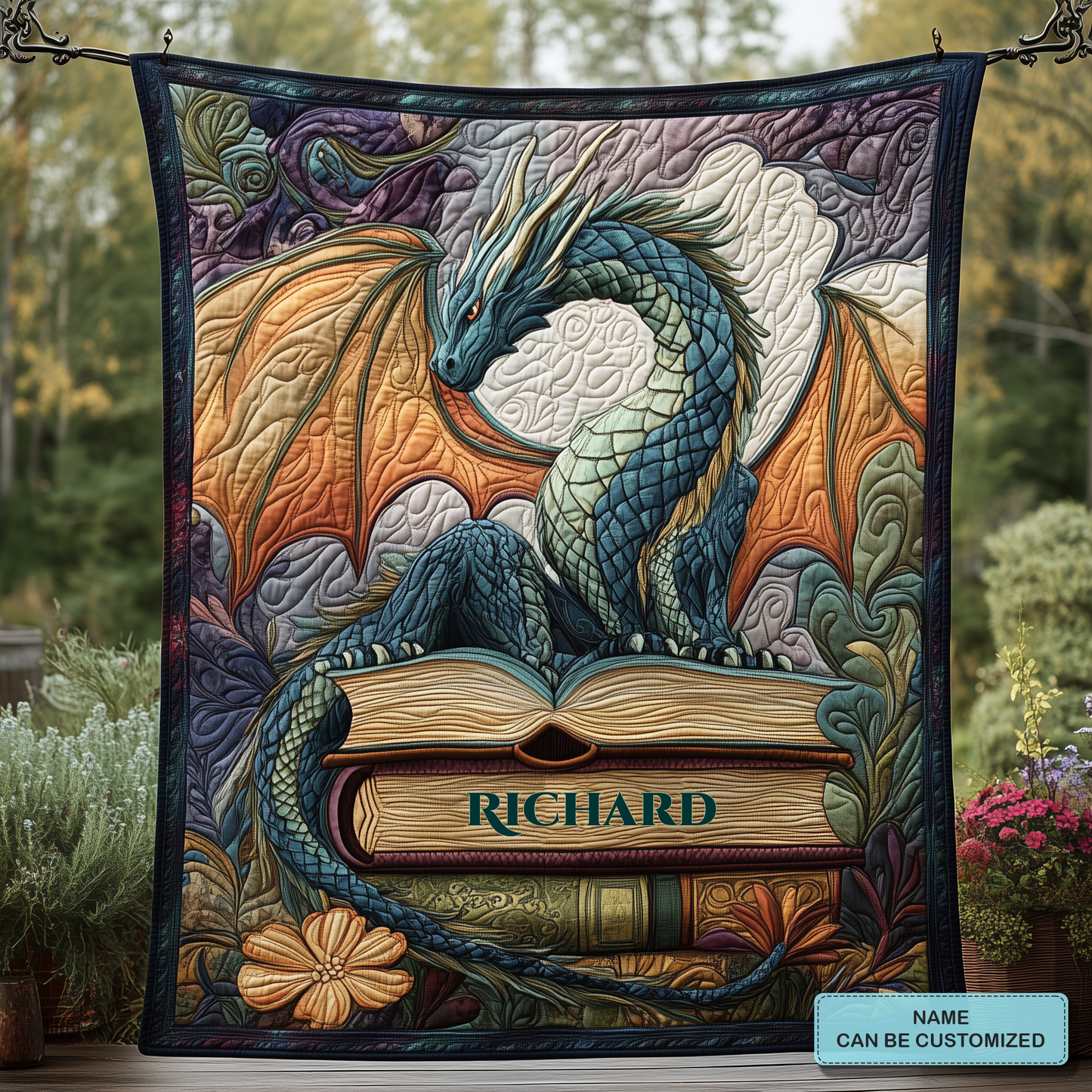 Twilight Guardian Personalized Quilted Blanket