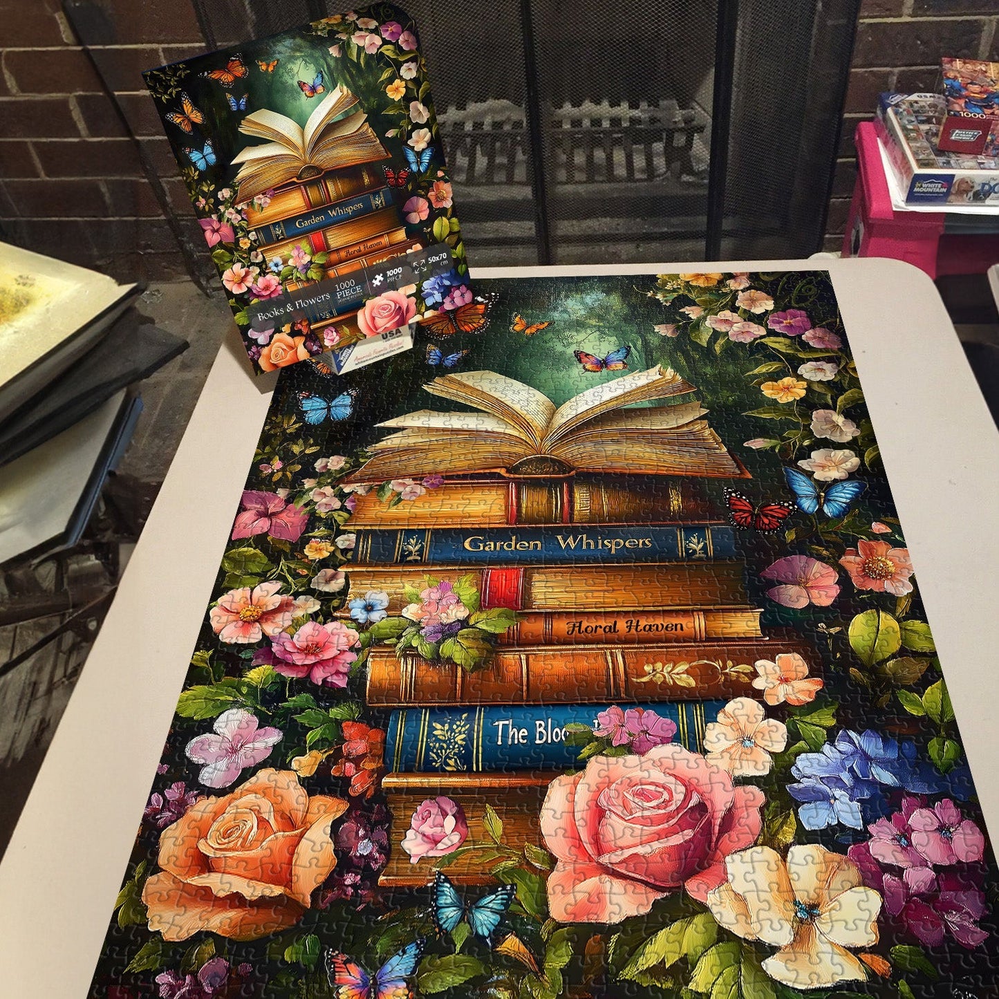 Books & Flowers Jigsaw Puzzle 1000 Pieces