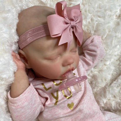 12"&17" Full Body Silicone Soft Newborn Reborn Baby Doll Ayla,Washable Poseable Realistic Baby Girl Doll By Dollreborns