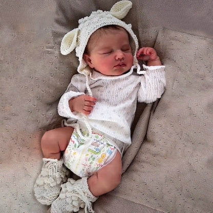 12"&16" Full Liquid Solid Platinum Silicone Baby Doll, No Joint More Flexible Realistic Reborn Baby with Realistic Belly Button and Birth Mark