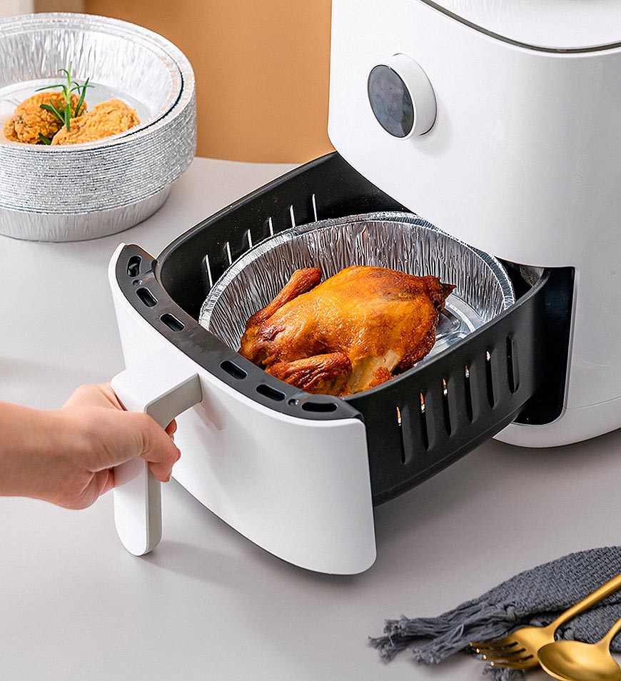 Round Aluminum Air Fryer Trays F53