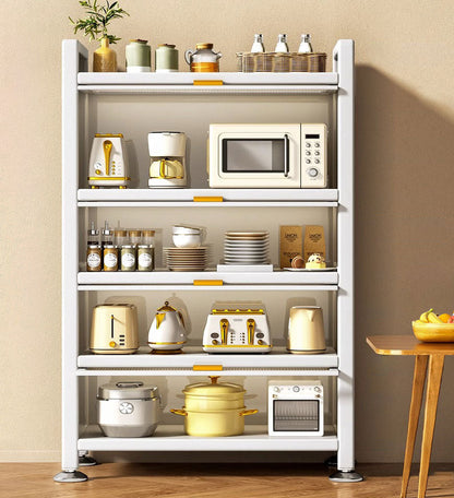 5 Tier Sturdy Metal Storage Organizer Cabinets With Clear Doors F56