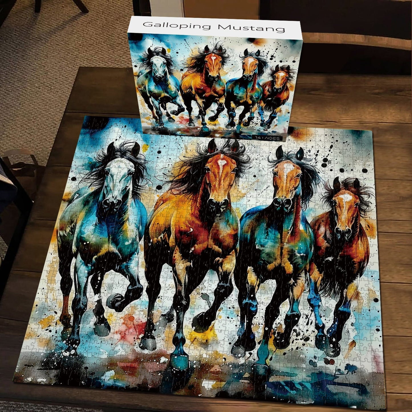 Galloping Mustang Jigsaw Puzzle 1000 Pieces