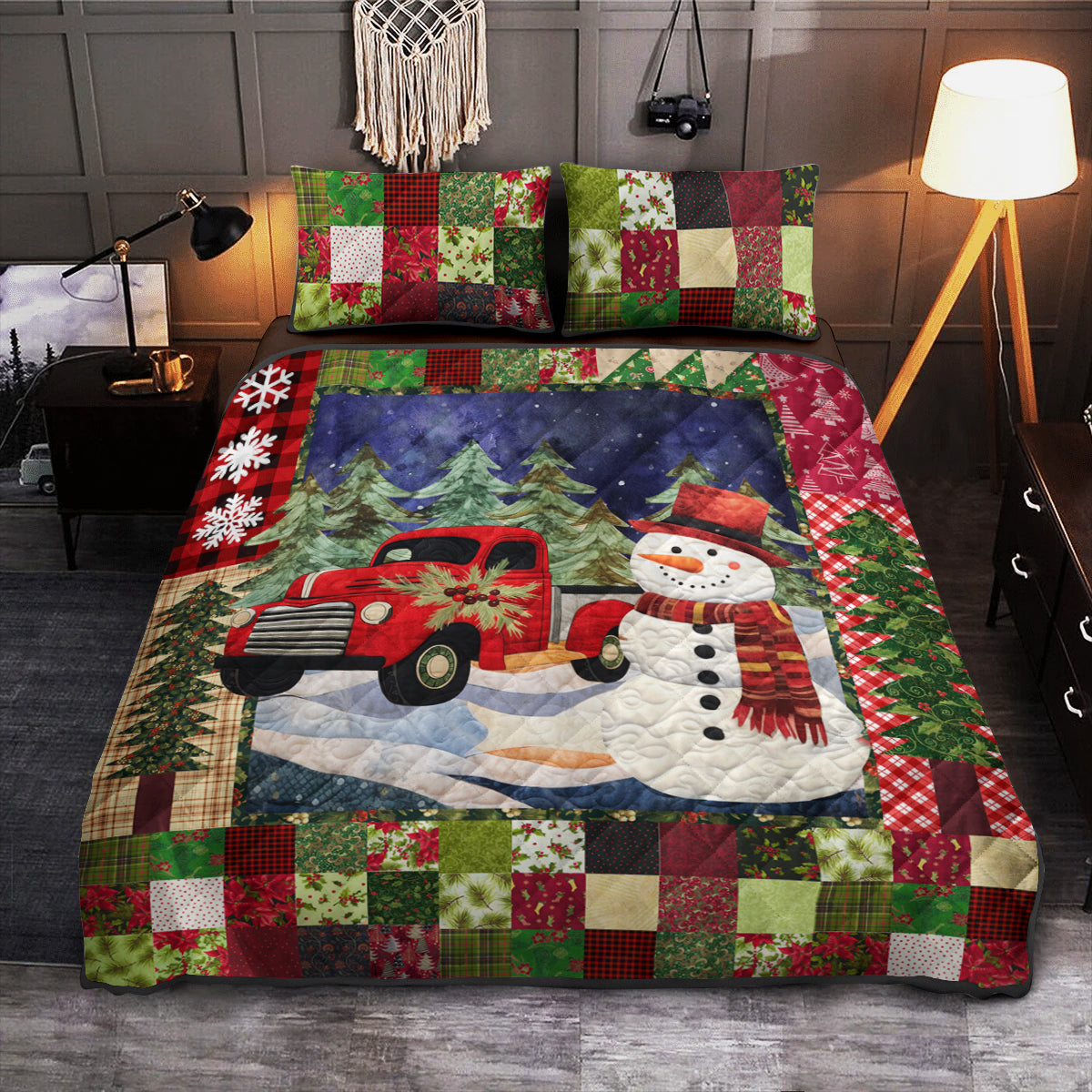 Christmas Snowman TL06102304QB Quilt Bedding Set