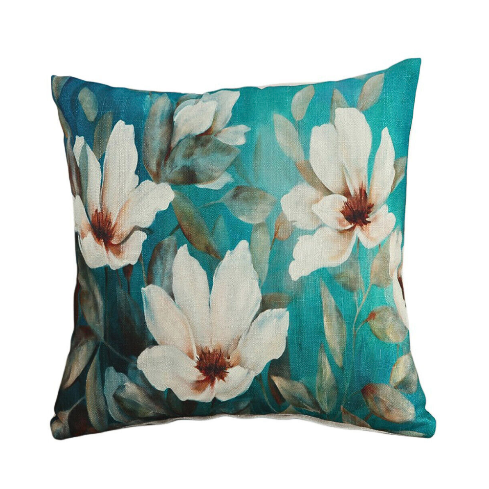 Feathered Floral Cushion Covers