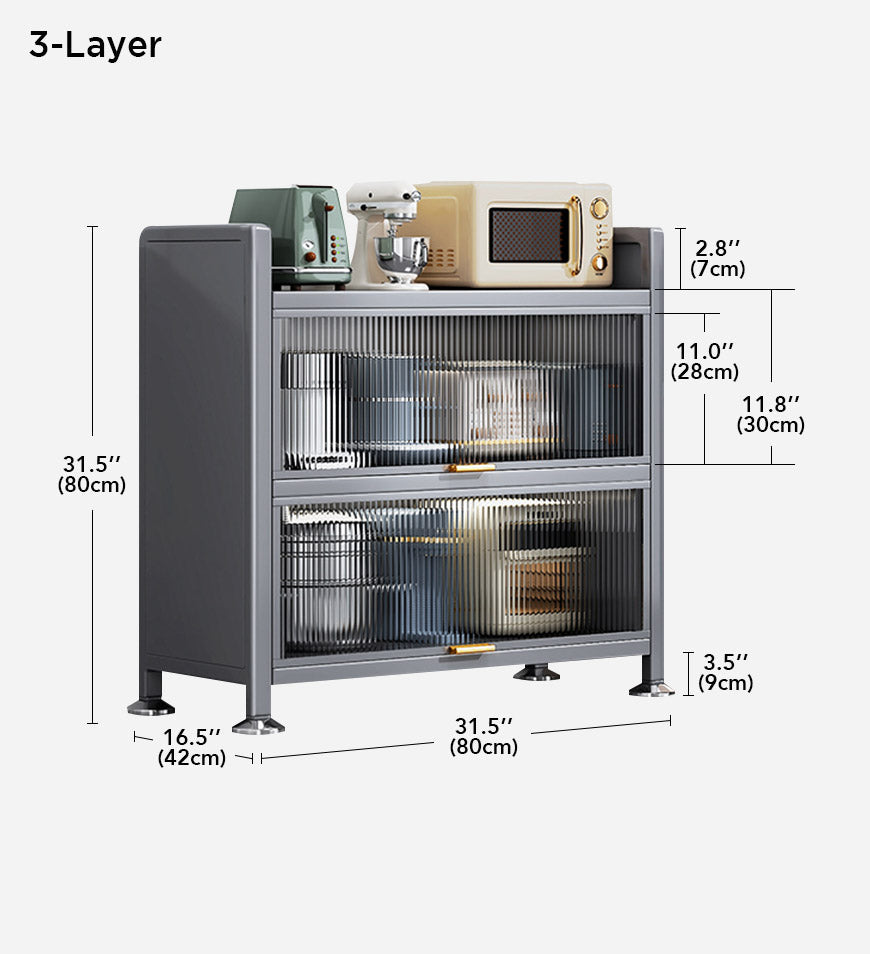 6 Tier Upgrade Large Metal Kitchen Pantry Storage Cabinet F118