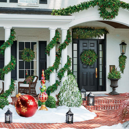 LED Snowflake Cascade Yard Ornament