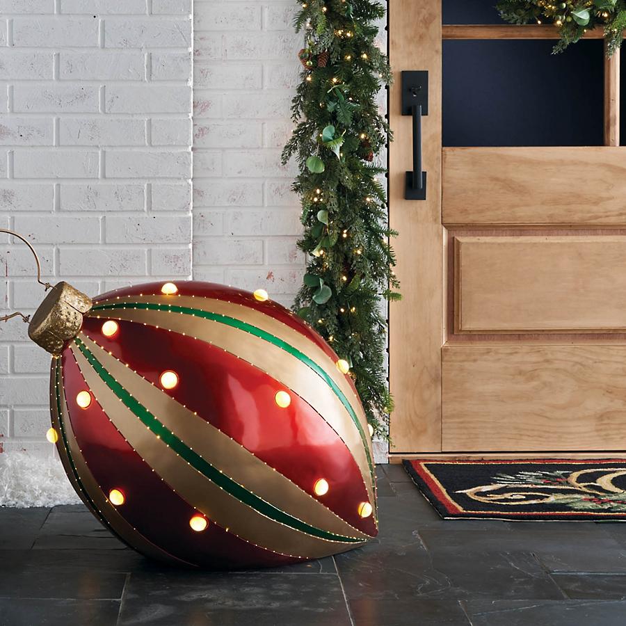 LED and Fiber-Optic Teardrop Yard Ornament