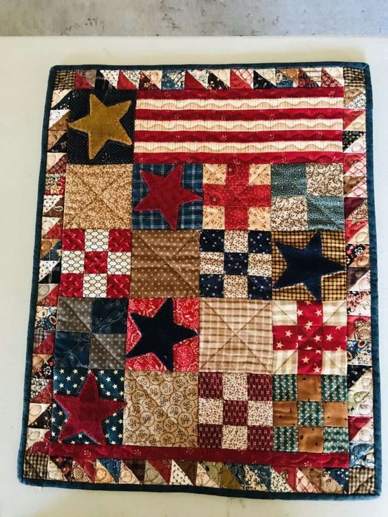 Patriotic CLDY180624118 Quilted Placemats