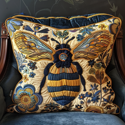 Golden Bee Quilted Pillow Case NCU0NT012