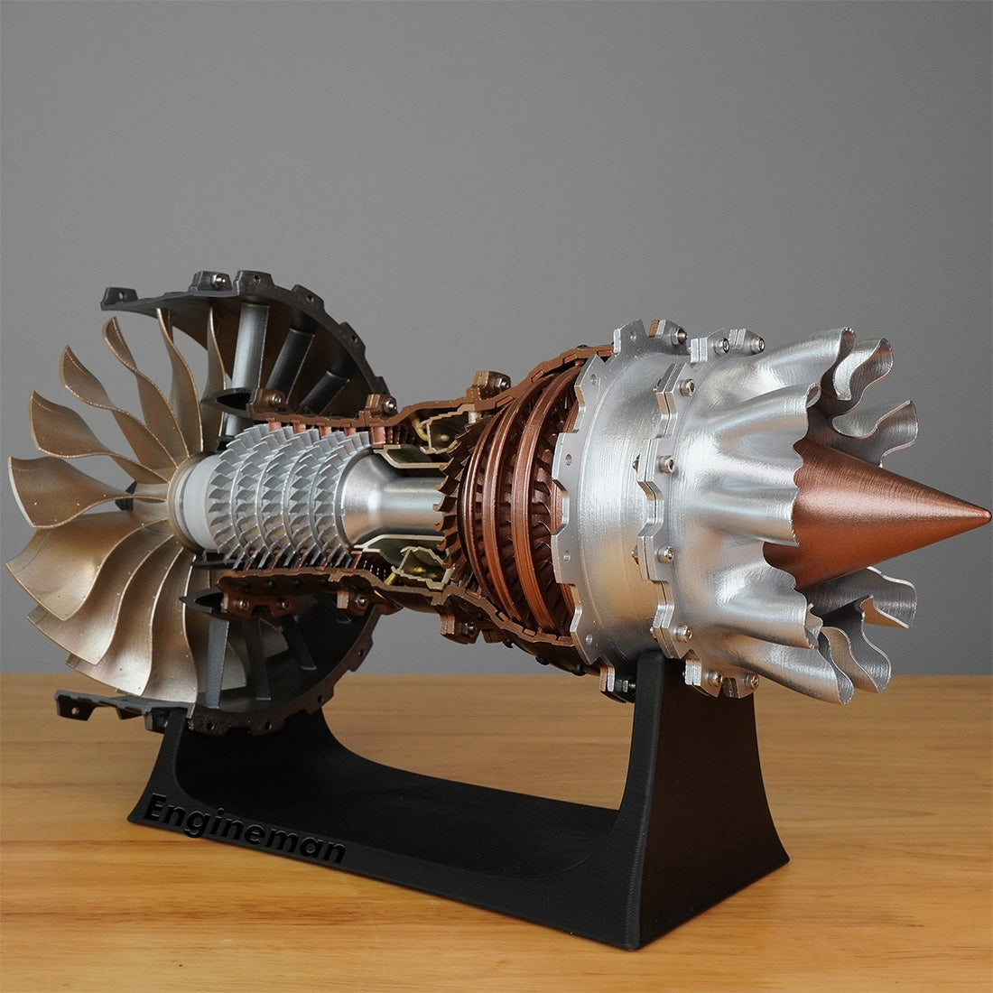 Aircraft Engine Model Kit - Build Your Own Jet Engine - 1: 20 Scale Turbofan Engine Mechanical Science STEM Toy