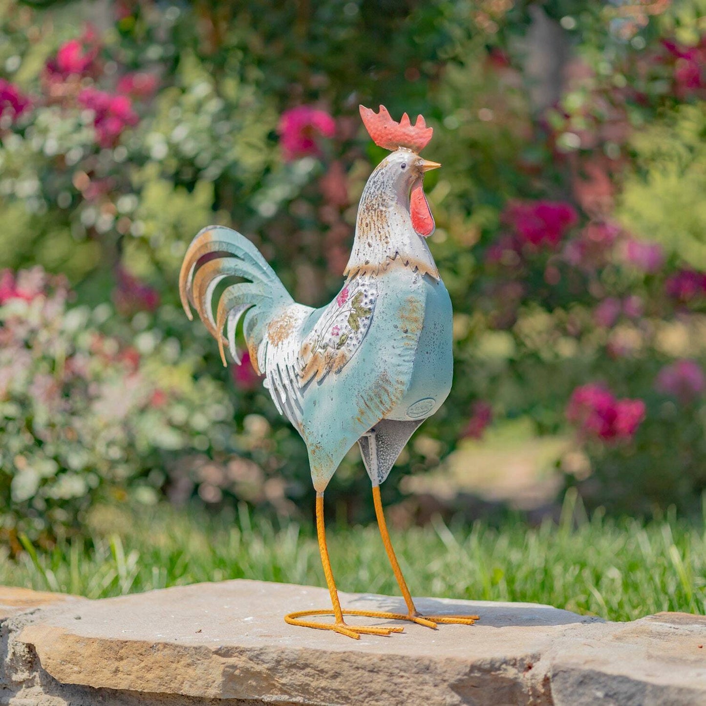 Assorted Iron Rooster Figurines