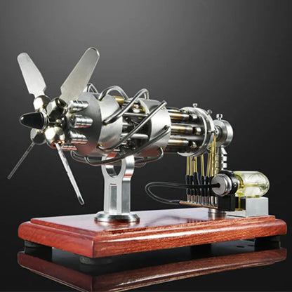 16 Cylinder Hot Air Stirling Engine Motor