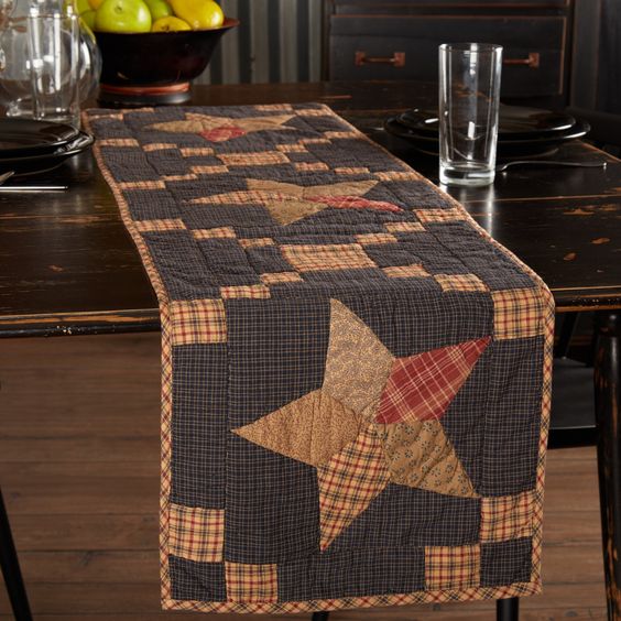 Cowboy Star CLDY180624079 Quilted Table Runner