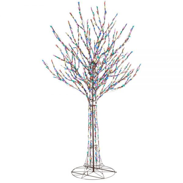 Christmas-8 ft led pre lit bare branch tree