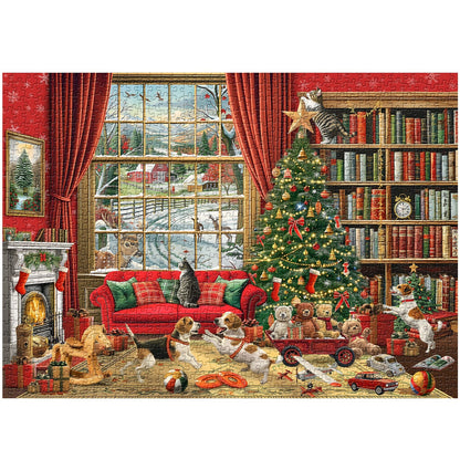 Christmas Cozy Cottage Jigsaw Puzzle 1000 Pieces