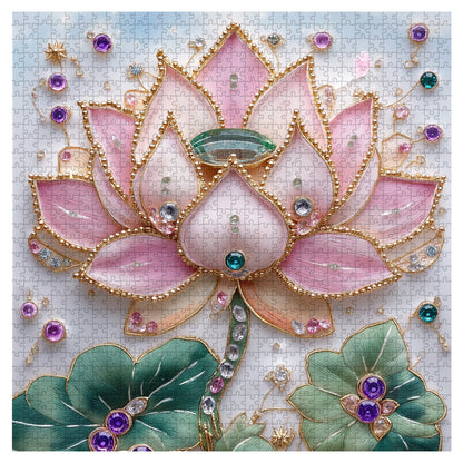 Crystal Lotus Jigsaw Puzzle 1000 Pieces