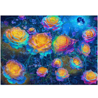 Glowing Rose Jigsaw Puzzle 1000 Pieces