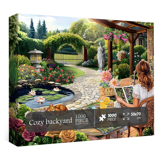 Cozy backyard Jigsaw Puzzle 1000 Pieces