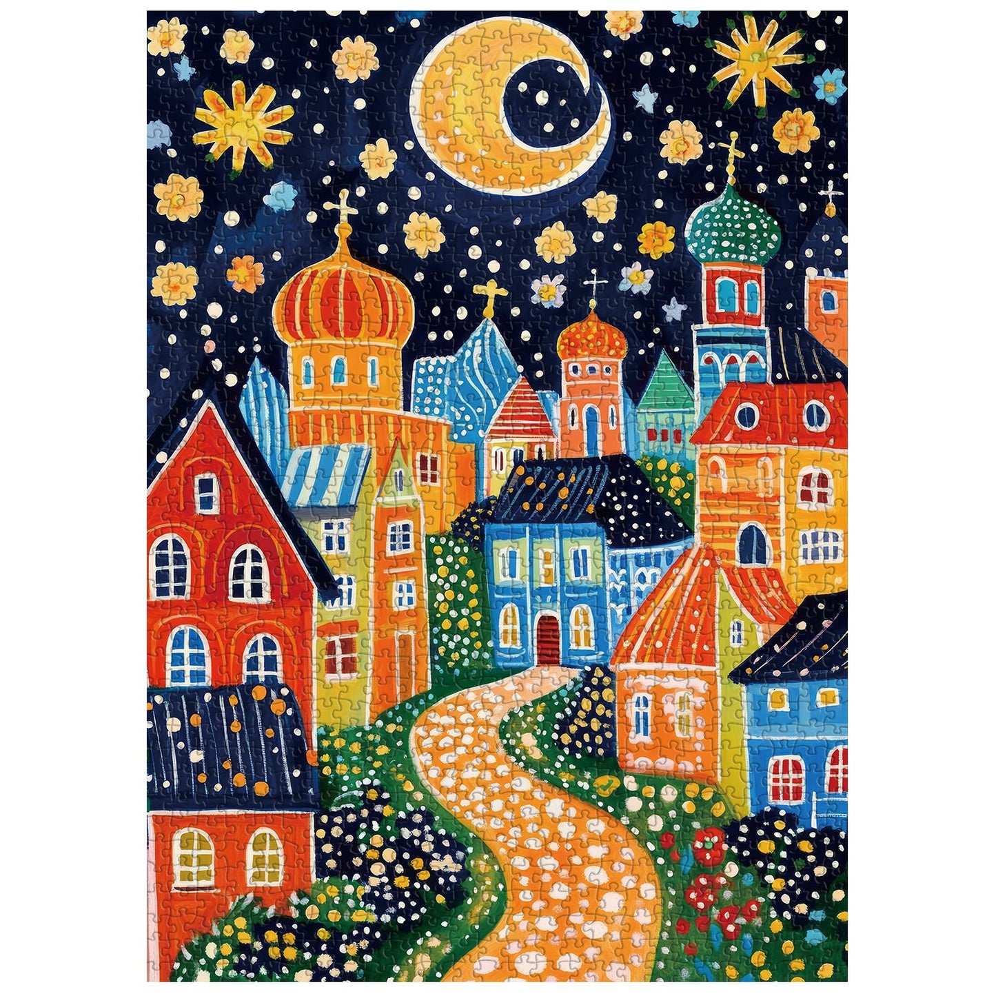 Colorful Spot House Jigsaw Puzzle 1000 Pieces