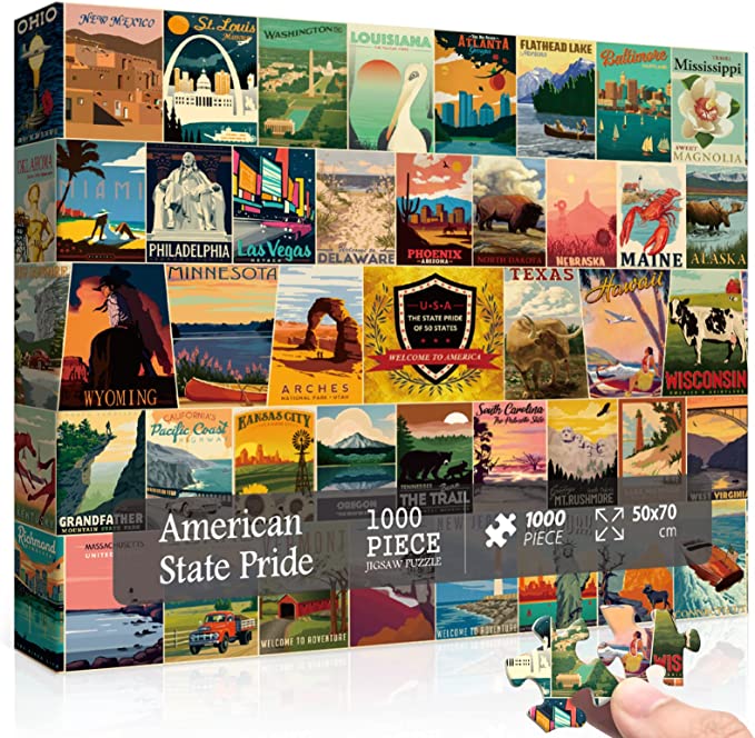 American State Jigsaw Puzzle 1000 Pieces