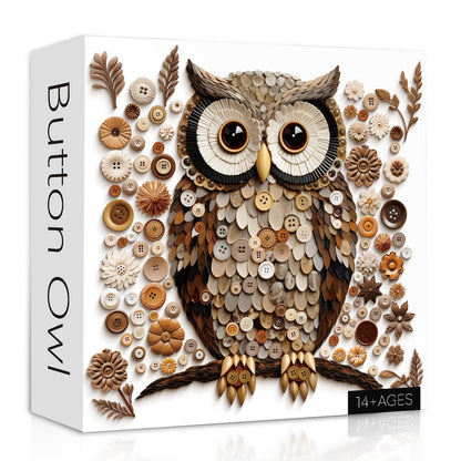 Button Owl Jigsaw Puzzle 1000 Pieces