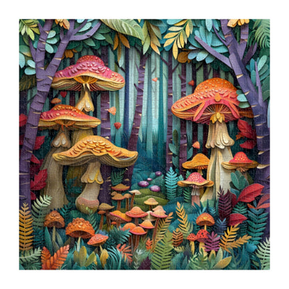 Mushroom Forest Jigsaw Puzzle 1000 Pieces