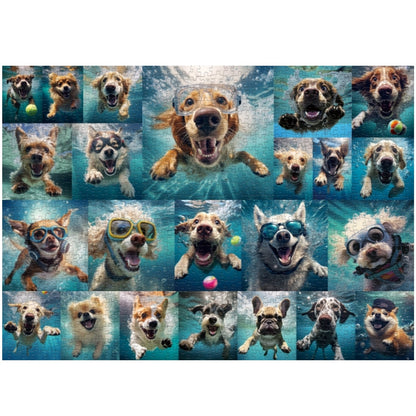 Underwater Dog Jigsaw Puzzle 1000 Pieces