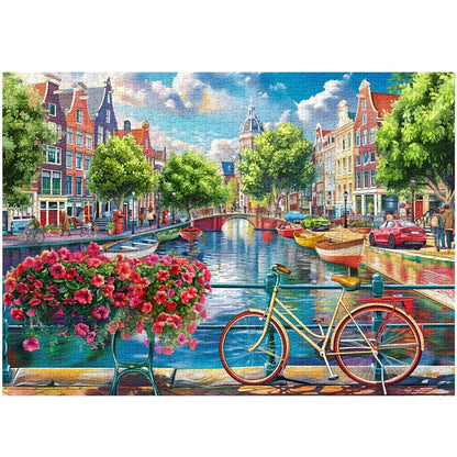 Charming Canal Jigsaw Puzzle 1000 Pieces