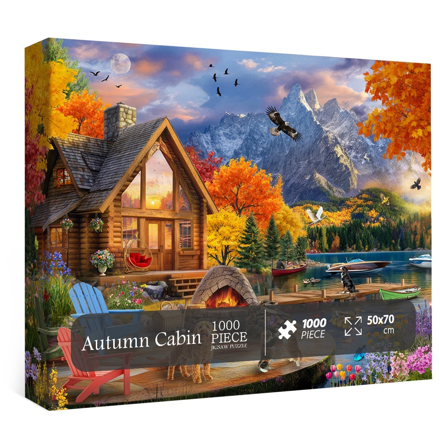 Autumn Cabin Jigsaw Puzzle 1000 Pieces