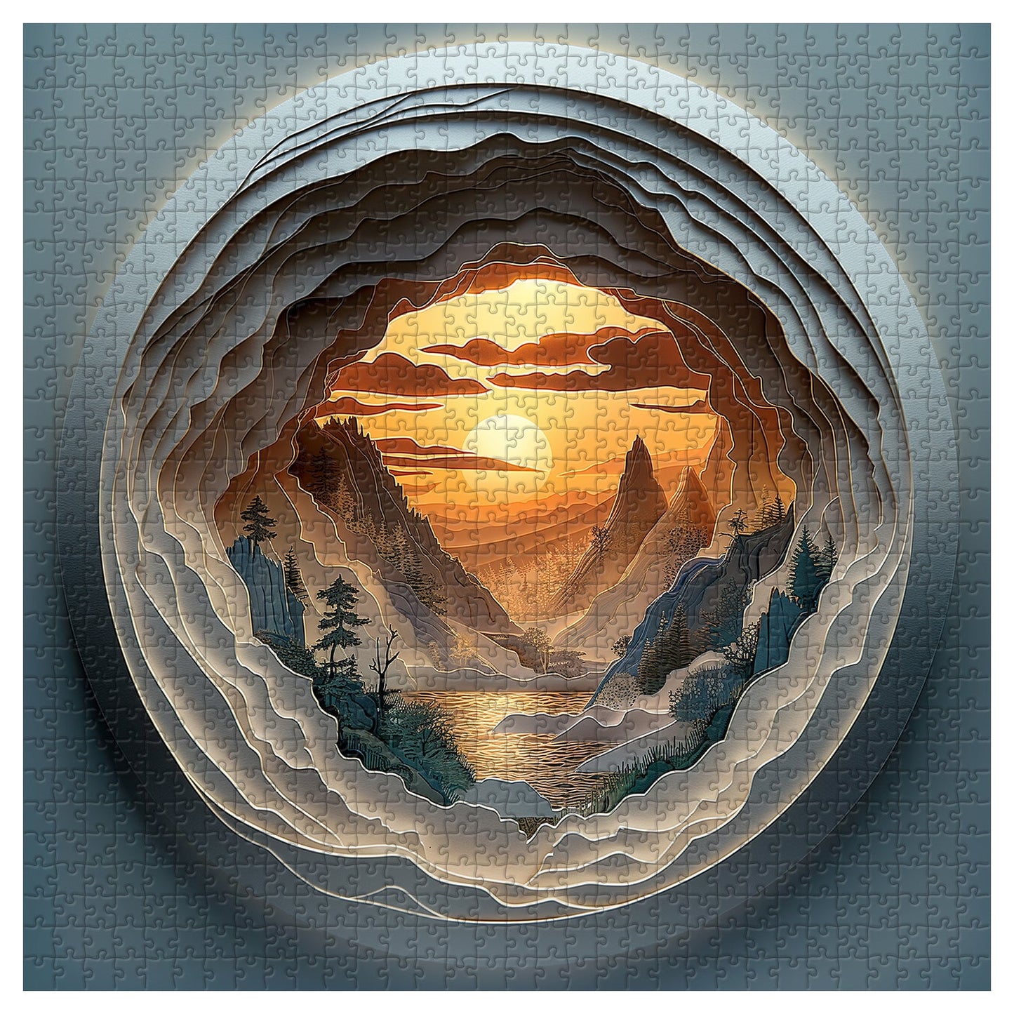 3D Fantasy Landscape Jigsaw Puzzle 1000 Pieces