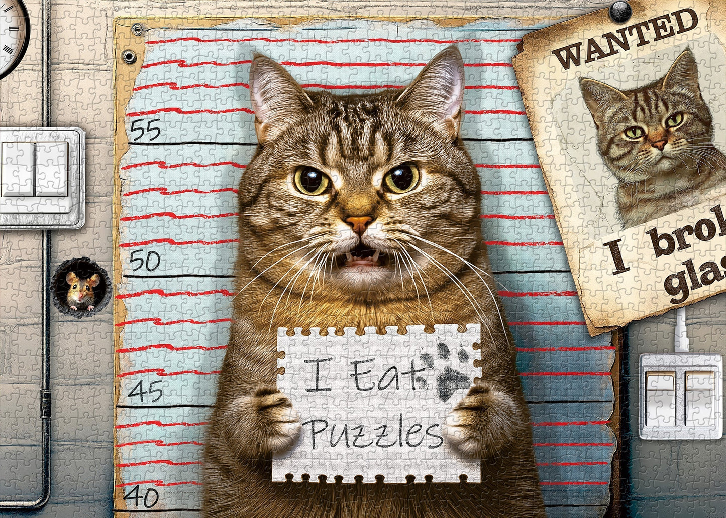 Suspect Cat Jigsaw Puzzle 1000 Pieces