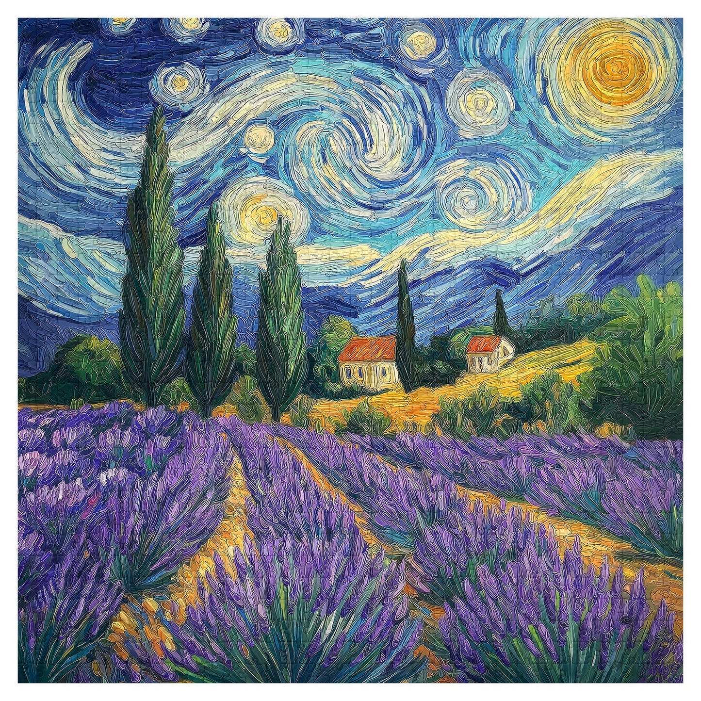 Night Flower Field Jigsaw Puzzle 1000 Pieces