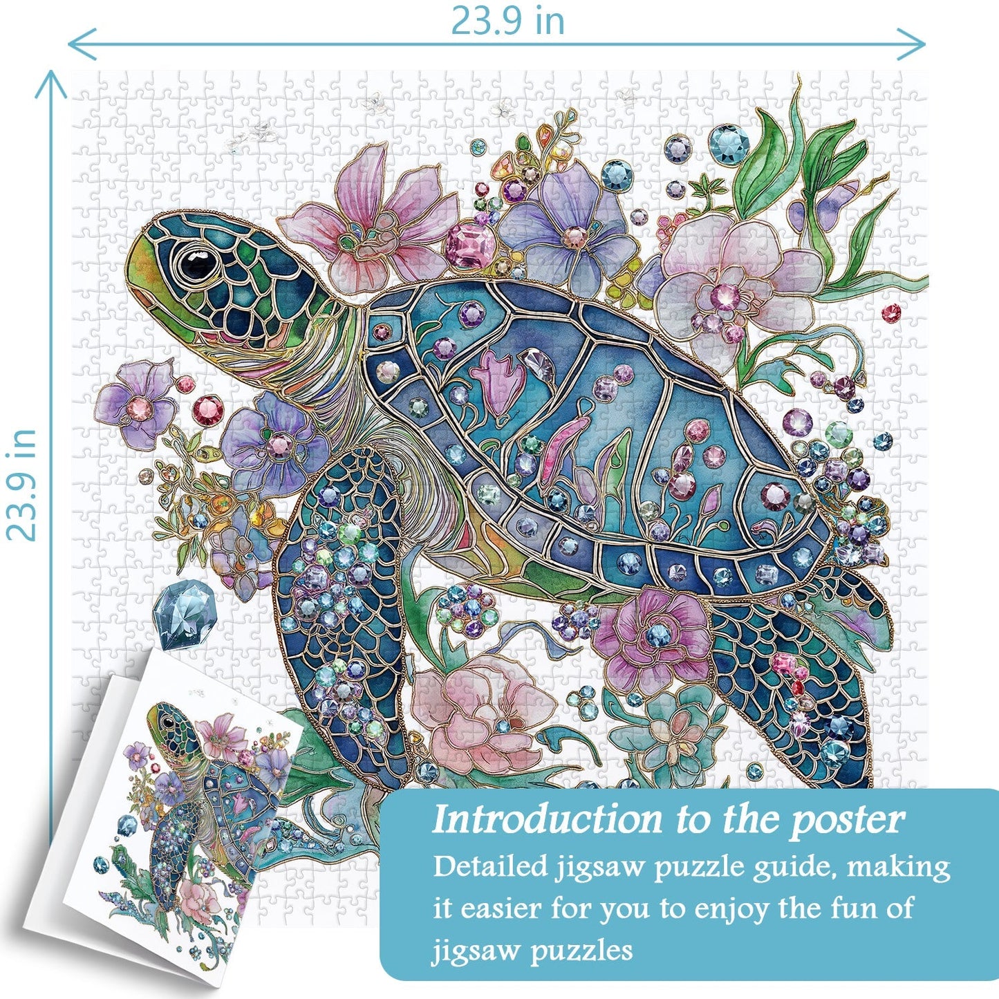 Shining Turtle Jigsaw Puzzle 1000 Pieces