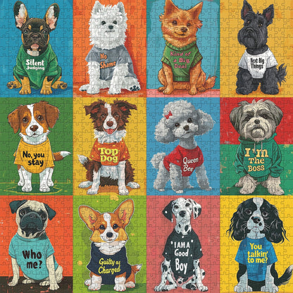 Lovely Dogs Jigsaw Puzzle 1000 Pieces