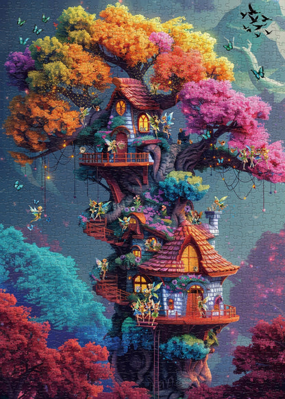 Fairy Treehouse Jigsaw Puzzle 1000 Pieces